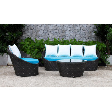 Ensemble de canapé de jardin extérieur PE Rattan